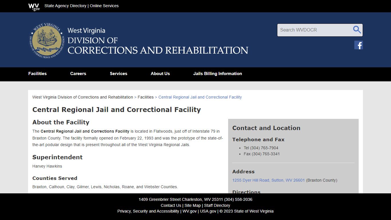 Central Regional Jail and Correctional Facility